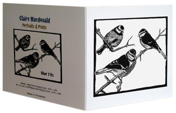 black and white card